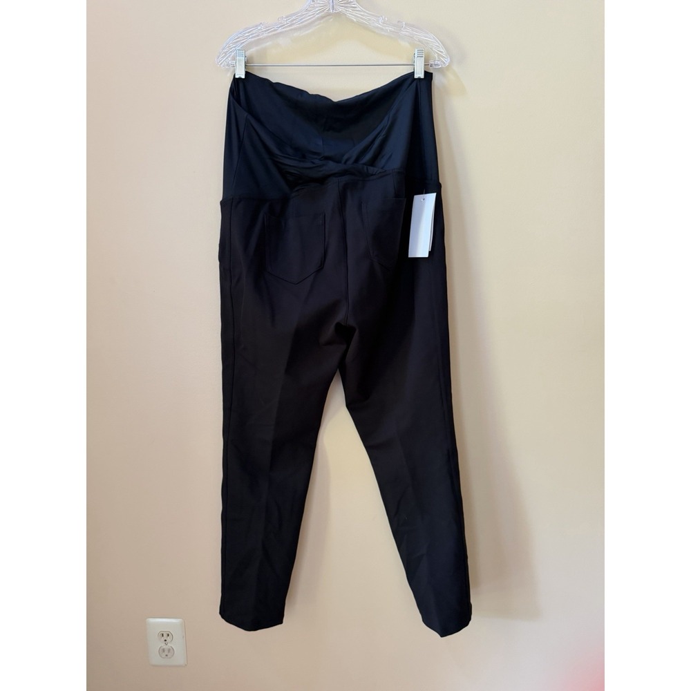 Isabel by Ingrid & Isabel Womens Maternity Over the Belly Jeggins Pants Black L
